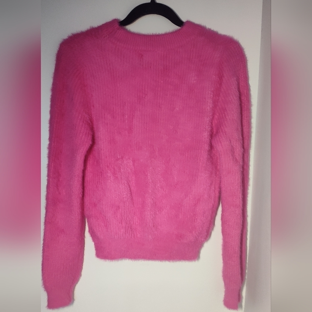 Easy Clothes Hot Pink Sweater Size M/L #527